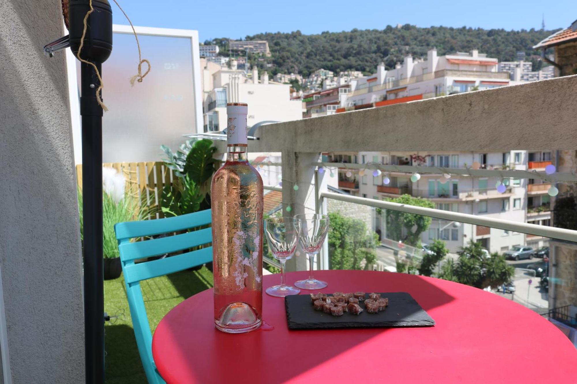 Charmant Studio Climatise Avec Terrasse Ensoleillee نيس المظهر الخارجي الصورة