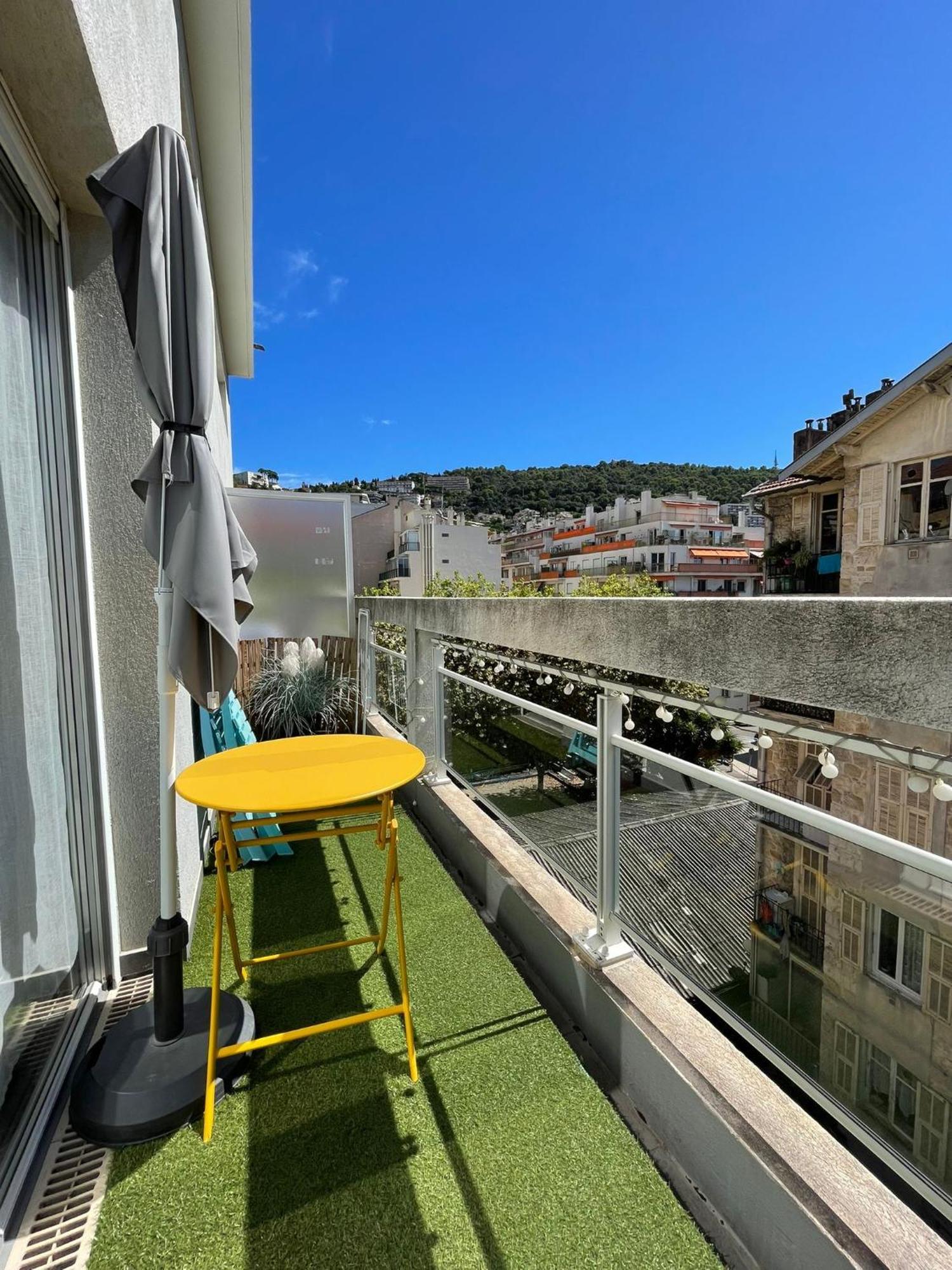 Charmant Studio Climatise Avec Terrasse Ensoleillee نيس المظهر الخارجي الصورة